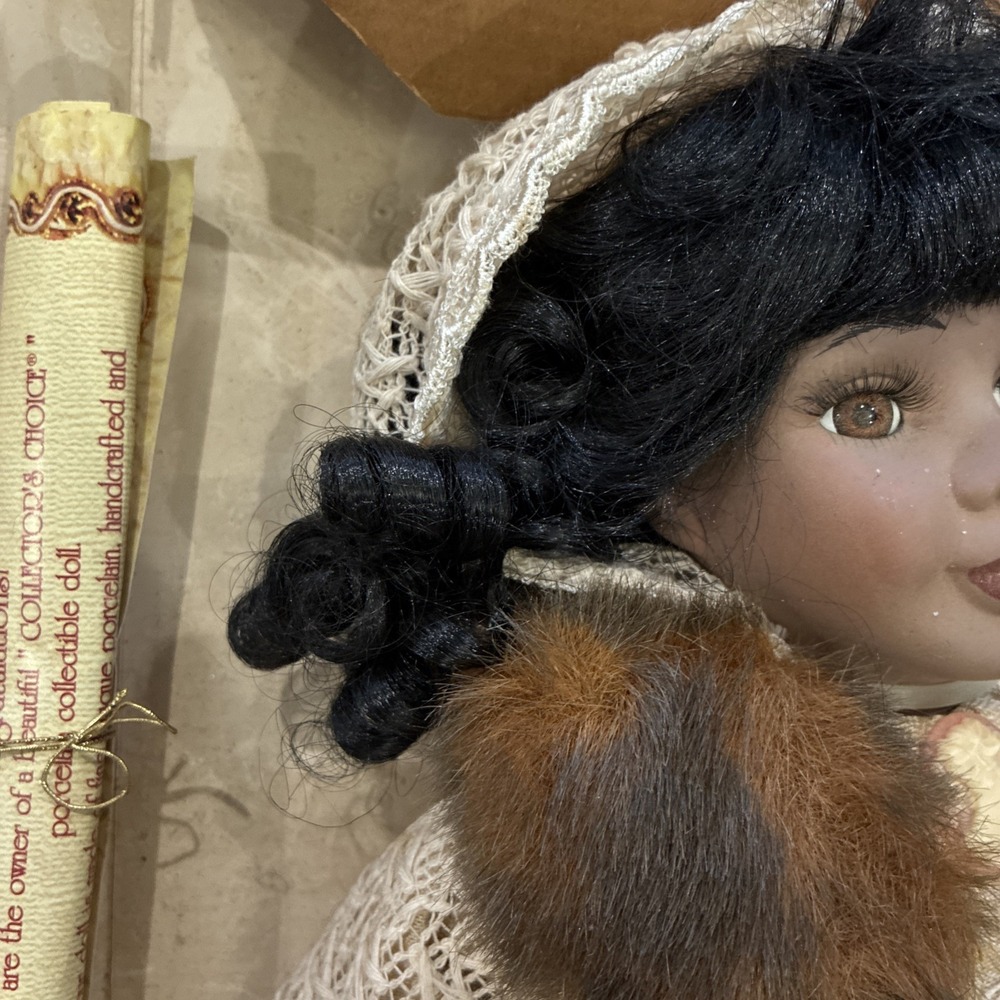 LE Collector's Choice Fine Bisque Poreclain Doll W Certificate Of Authenticity - Picture 4 of 10